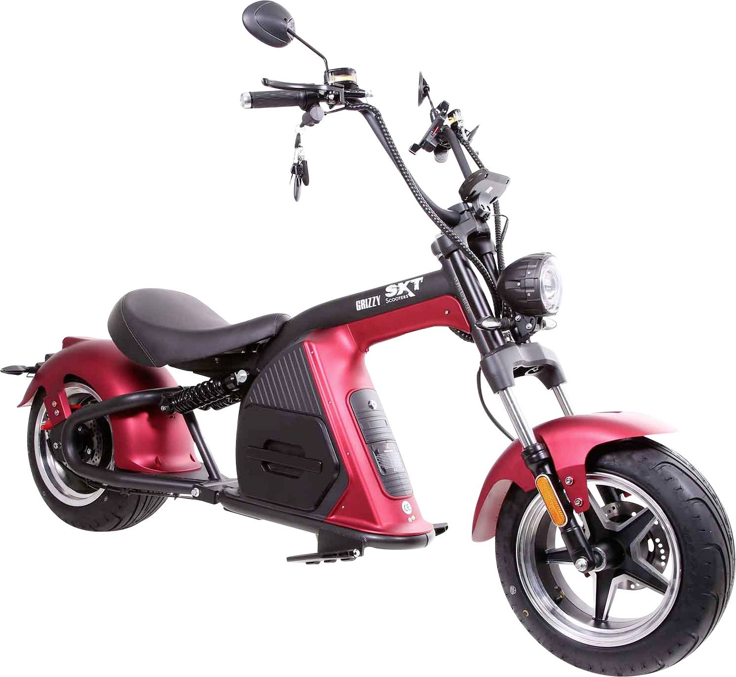 SXT Scooters GRIZZY E-Roller Rot Lithium 60V 20Ah mit herausnehmbaren Akku