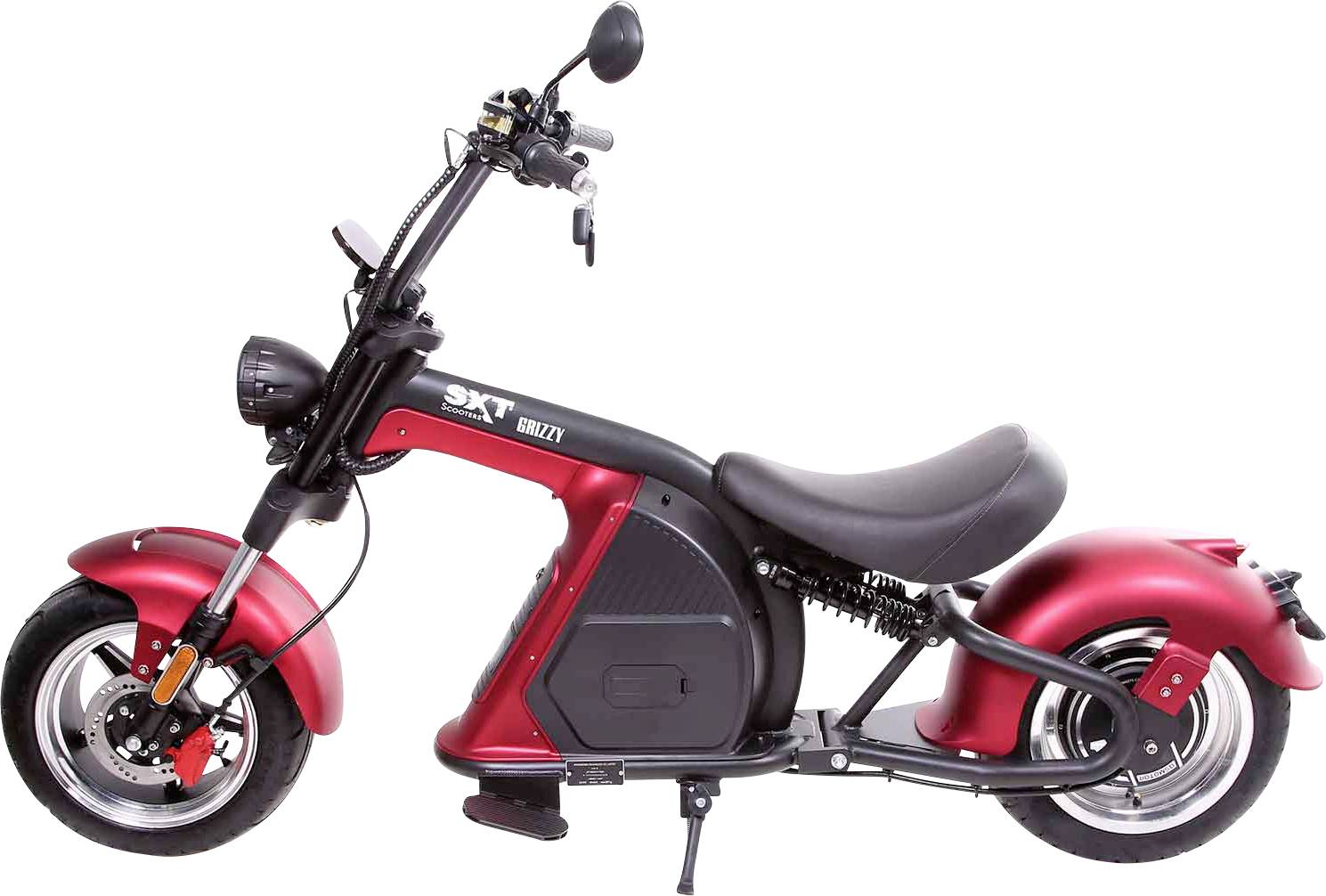 SXT Scooters GRIZZY E-Roller Rot Lithium 60V 20Ah mit herausnehmbaren Akku