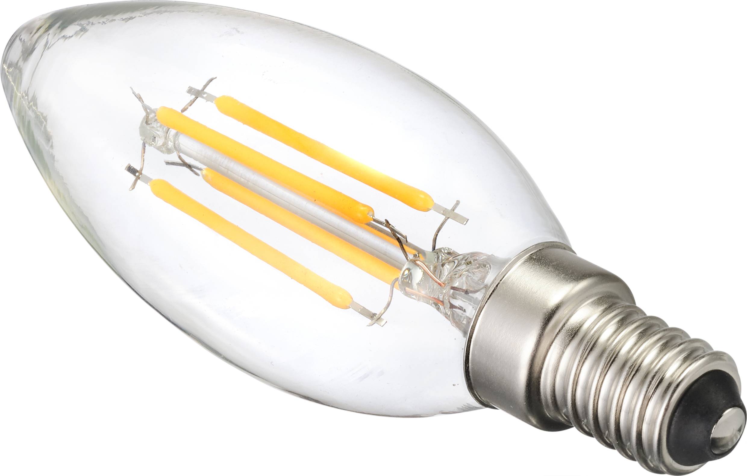 Sygonix SY-4945174 LED EEK E (A - G) E14 Kerzenform 4W = 40W Warmweiß (Ø x H) 35mm x 100mm 3St.