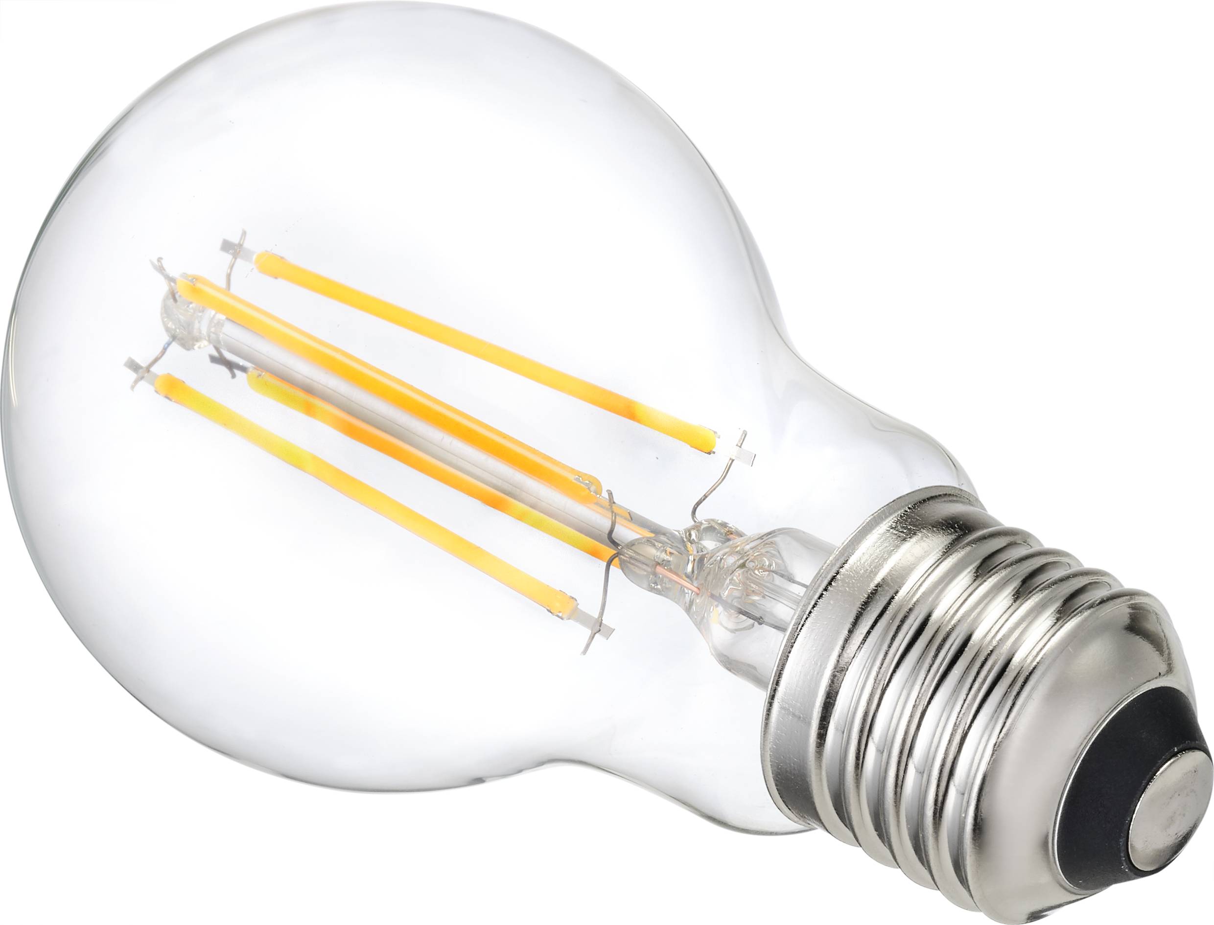 Sygonix SY-4945176 LED EEK E (A - G) E27 6.5W = 60W Warmweiß (Ø x H) 60mm x 105mm Filament, nicht dimmbar 3St.