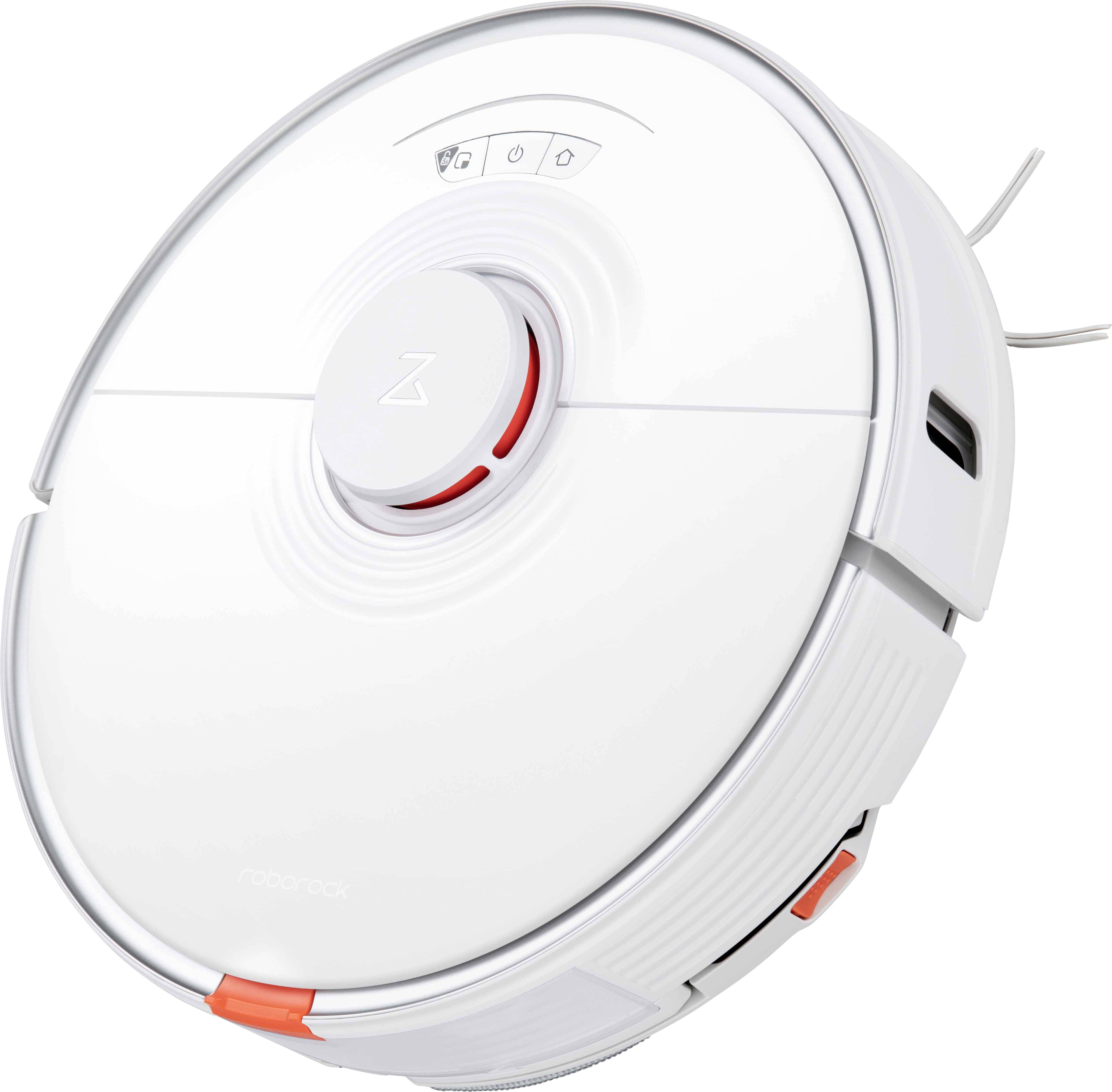 Roborock S7 Reinigungsroboter Weiß kompatibel mit Amazon Alexa, kompatibel mit Google Home, App gesteuert, Beutellos, inkl. Akku