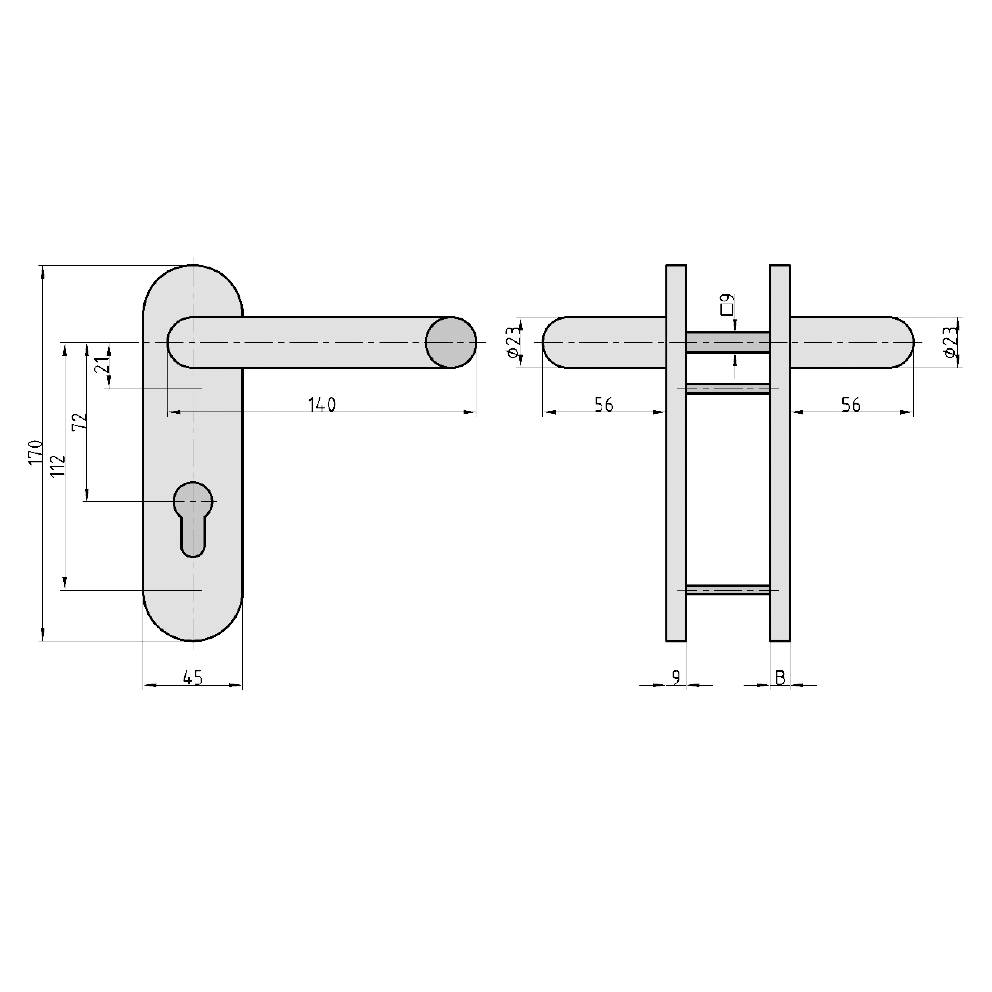 Basi 7519-0508 Feuerschutzgarnitur