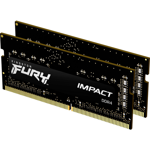 Kingston FURY Impact Laptop-Arbeitsspeicher Kit DDR4 16 GB 2 x 8 GB 2666 MHz 204pin SO-DIMM CL15 KF