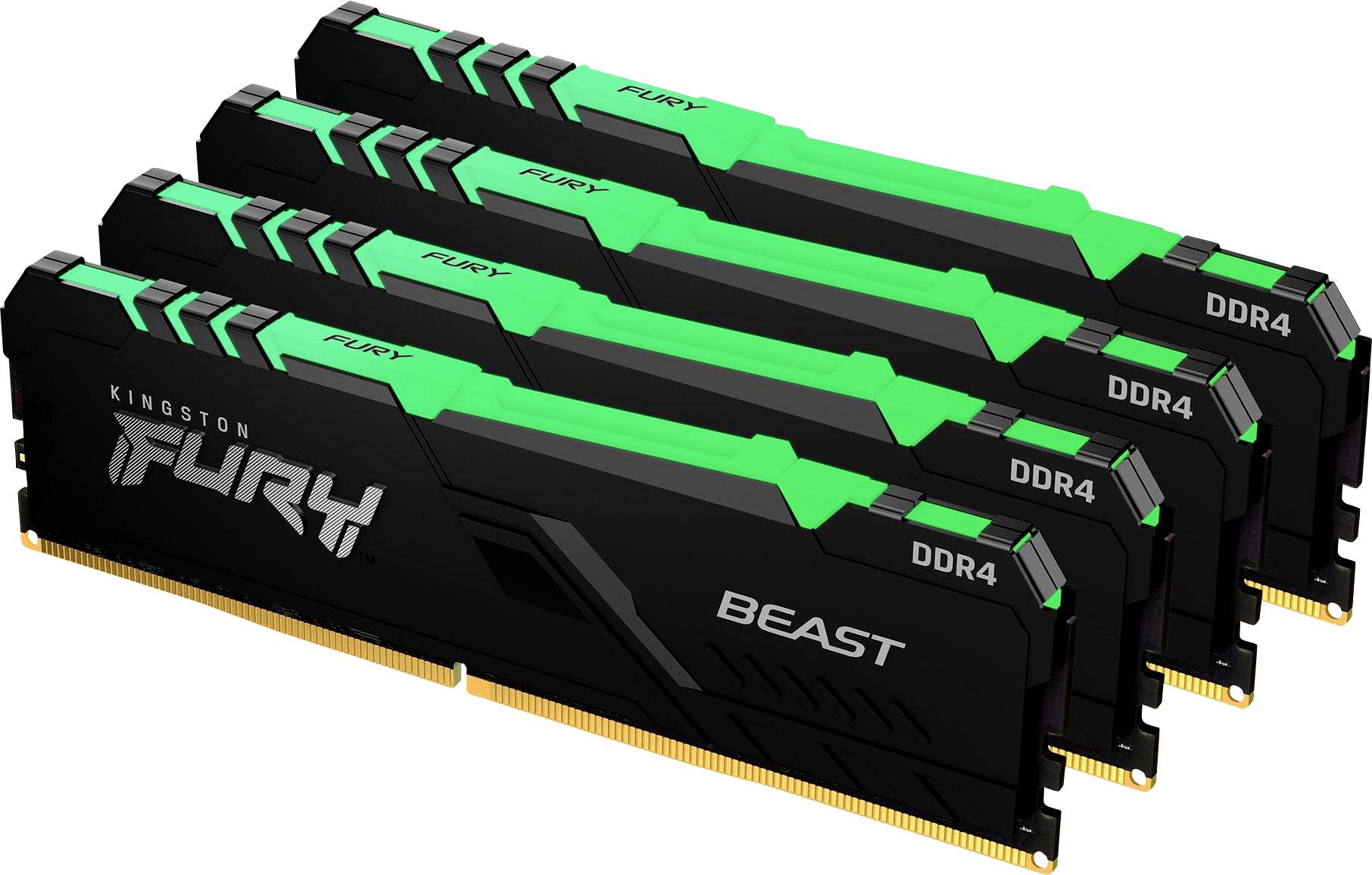 Kingston FURY Beast RGB PC-Arbeitsspeicher Kit DDR4 64 GB 4 x 16 GB 3000 MHz 288pin DIMM CL15 KF430