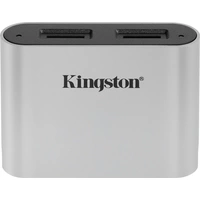 Kingston Externer Speicherkartenleser / Hub USB-A (USB 3.2 Gen 1) Silber-Schwarz Kingston Externer Speicherkartenleser / Hub USB-A (USB 3.2 Gen 1) Silber-Schwarz