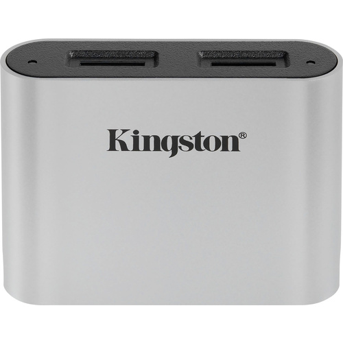 Kingston Externer Speicherkartenleser / Hub USB-C® USB 3.2 (Gen 1) Silber-Schwarz