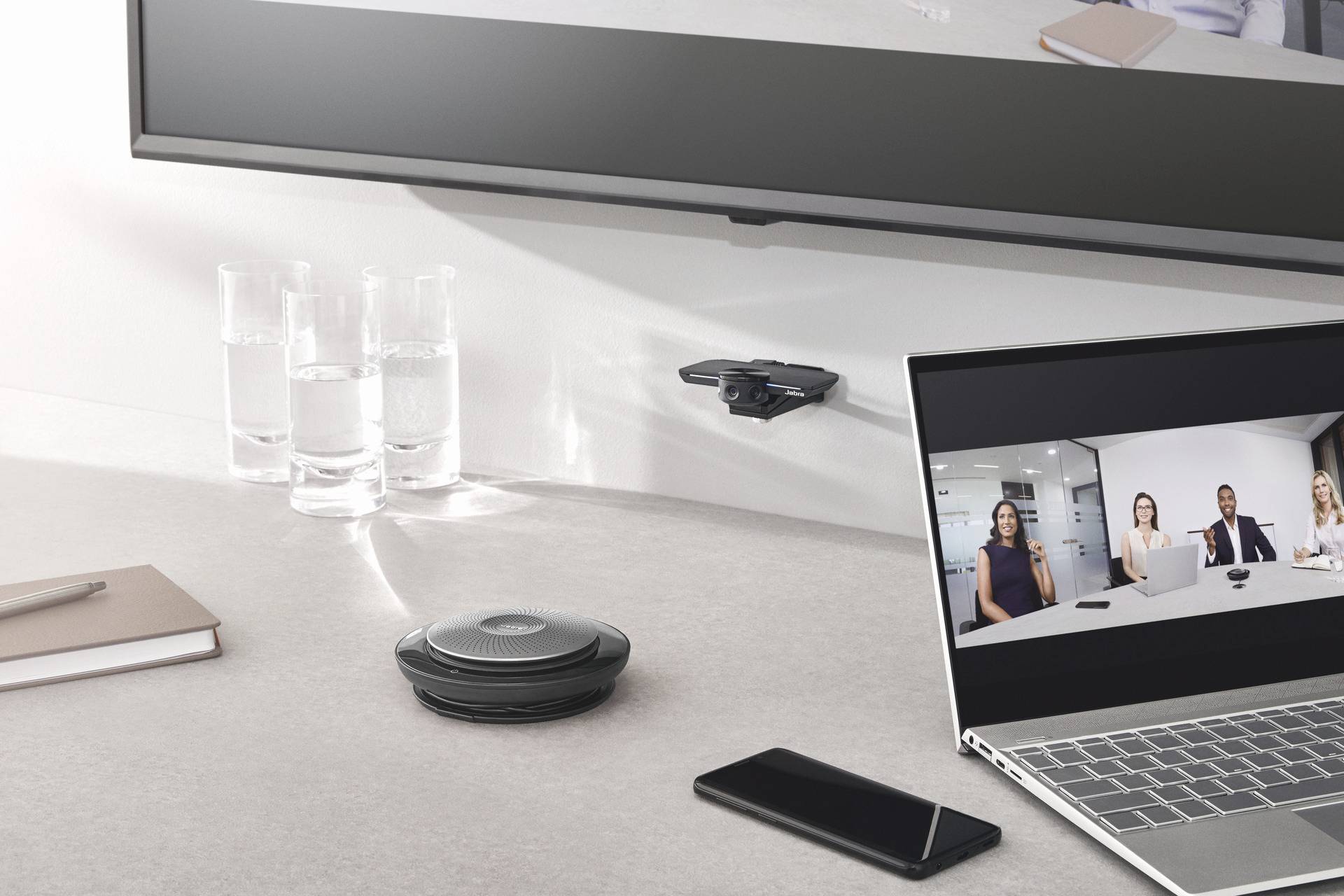 Jabra 8100-119 4K-Webcam 3840 x 2160 Pixel Klemm-Halterung