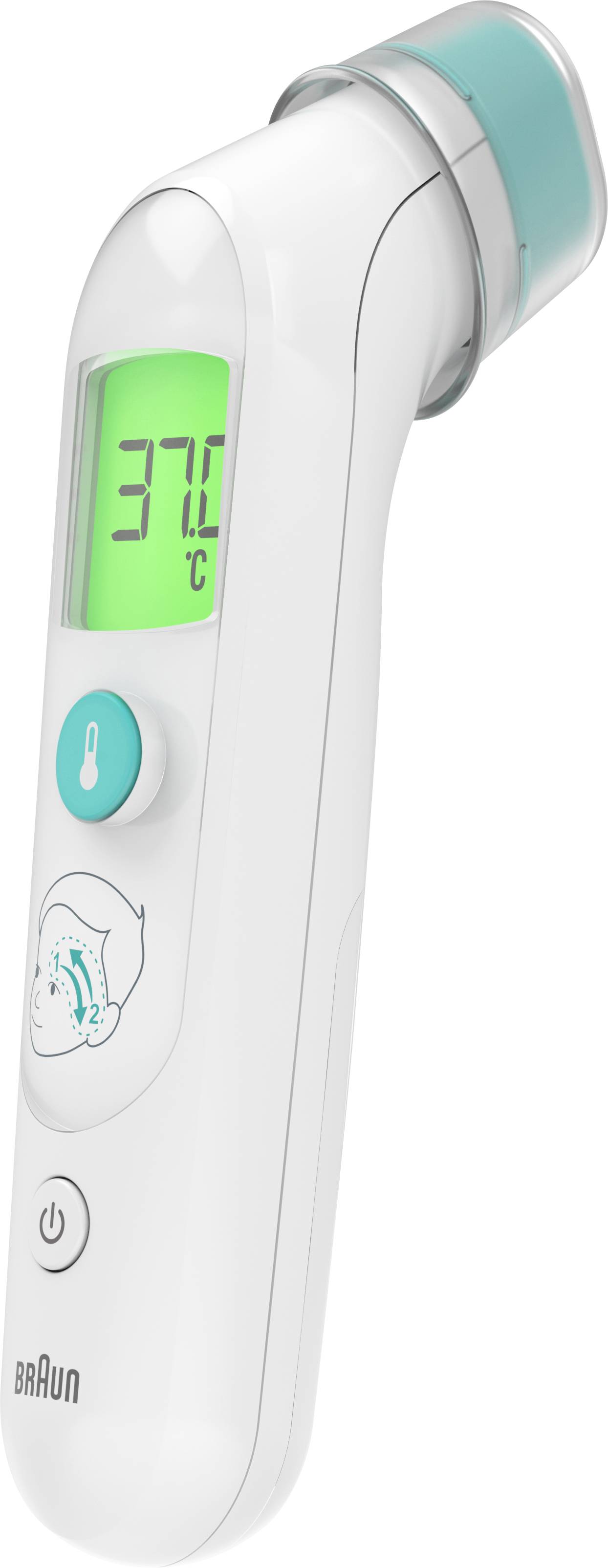 Braun BST200WE Fieberthermometer Mit LED Beleuchtung