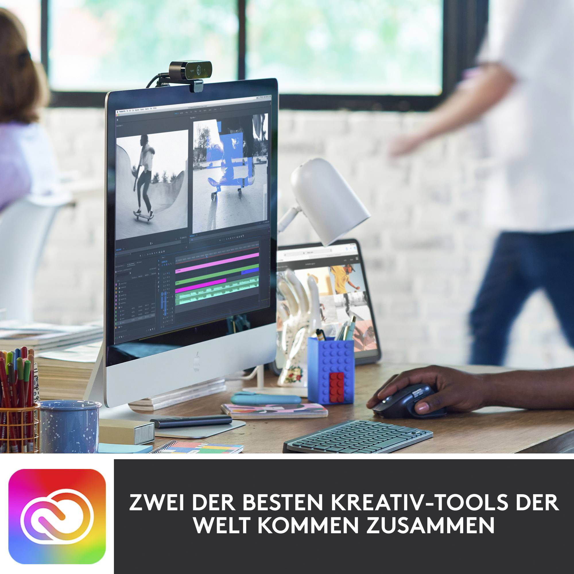 Logitech MX Keys mini for Mac Bluetooth® Tastatur Deutsch, QWERTZ, Mac Grau