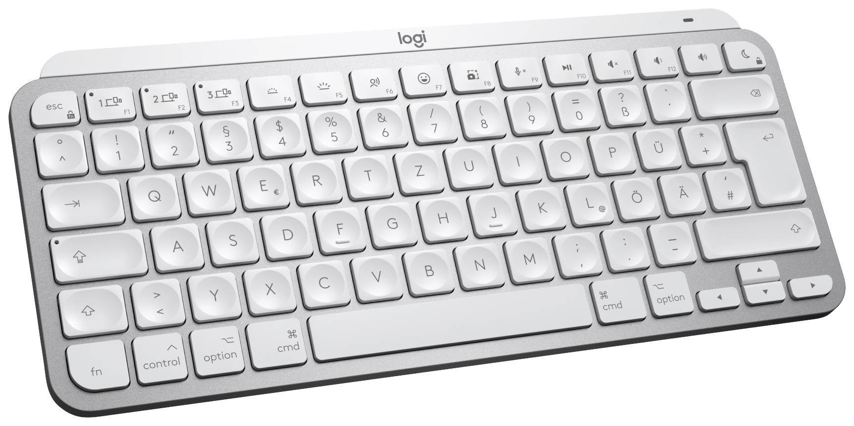 Logitech MX Keys mini for Mac Bluetooth® Tastatur Deutsch, QWERTZ, Mac Grau