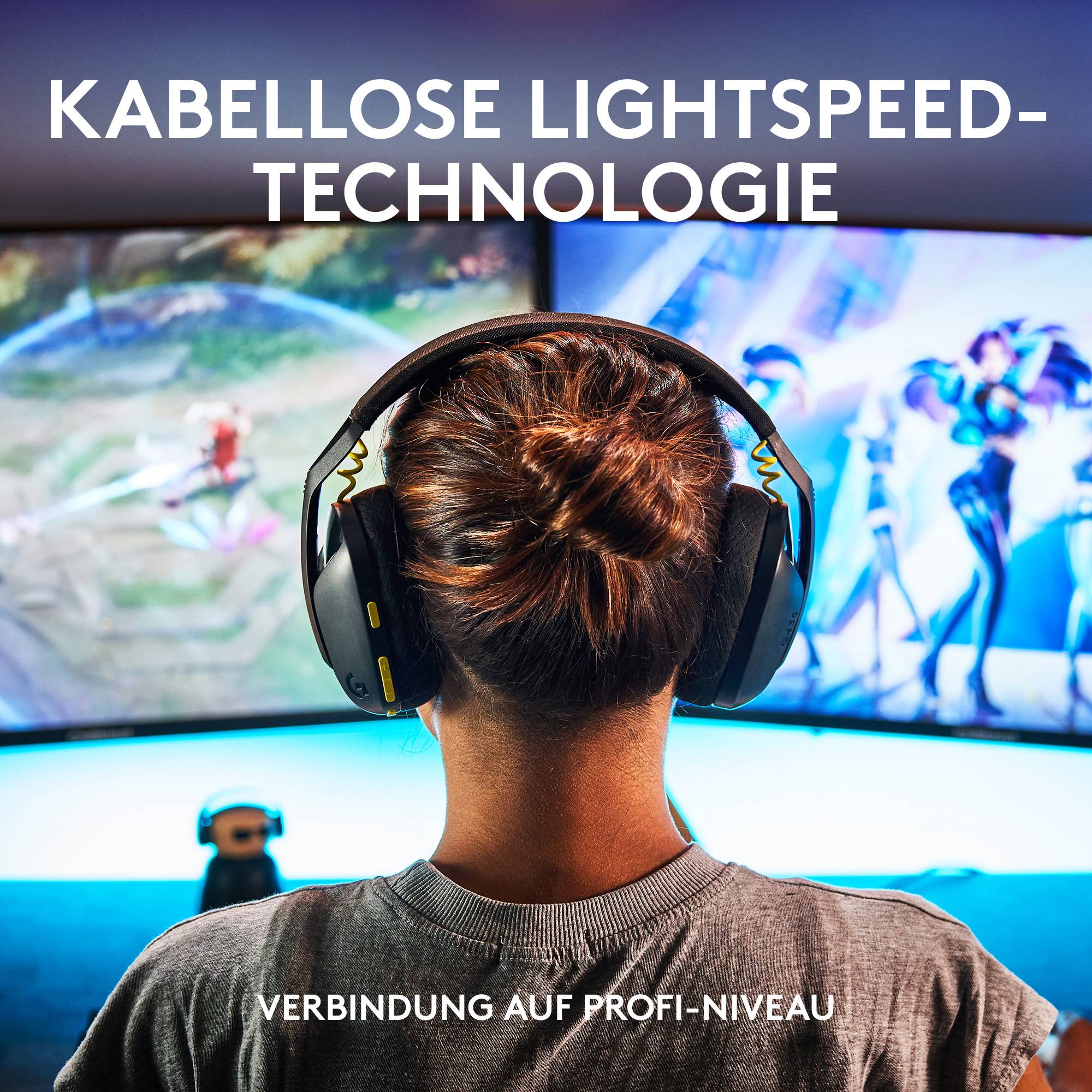 Logitech G435 LIGHTSPEED Over Ear Headset Bluetooth® Stereo Schwarz Lautstärkebegrenzung Gaming