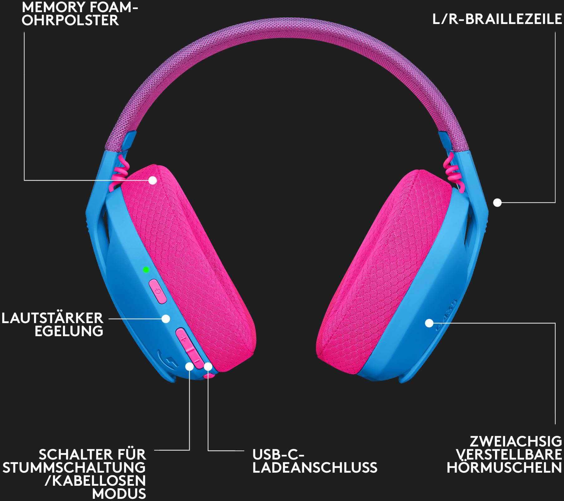 Logitech Lightspeed G435 - Headset - ohrumschließend