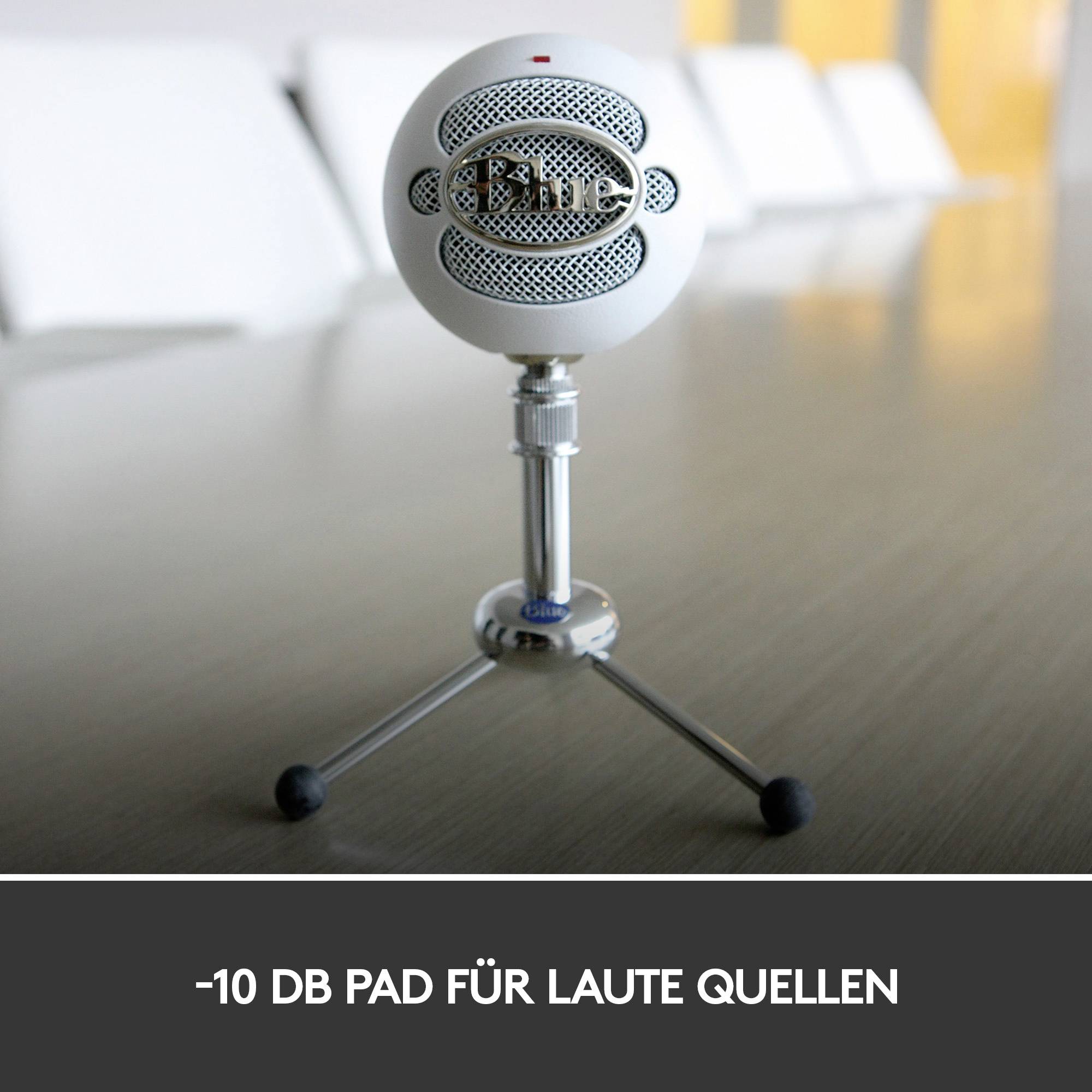 Blue Microphones Snowball Stand PC-Mikrofon Übertragungsart (Details):Kabelgebunden, USB Kabelgebunden, USB Weiß