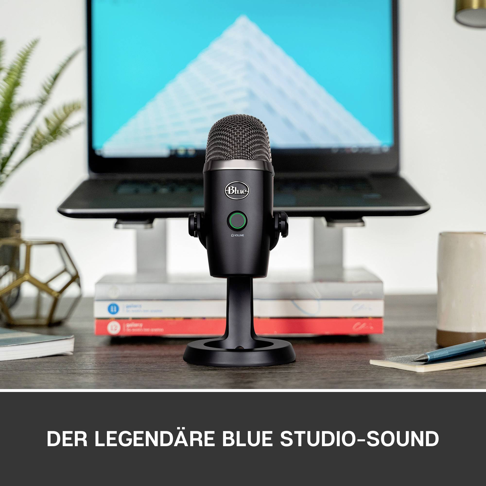 LOGITECH - Blue Microphones Yeti Nano, Tischmikrofon, 20 - 20000 Hz, 0,5%, 24 Bit, 48 kHz, 4,5 mV/Pa