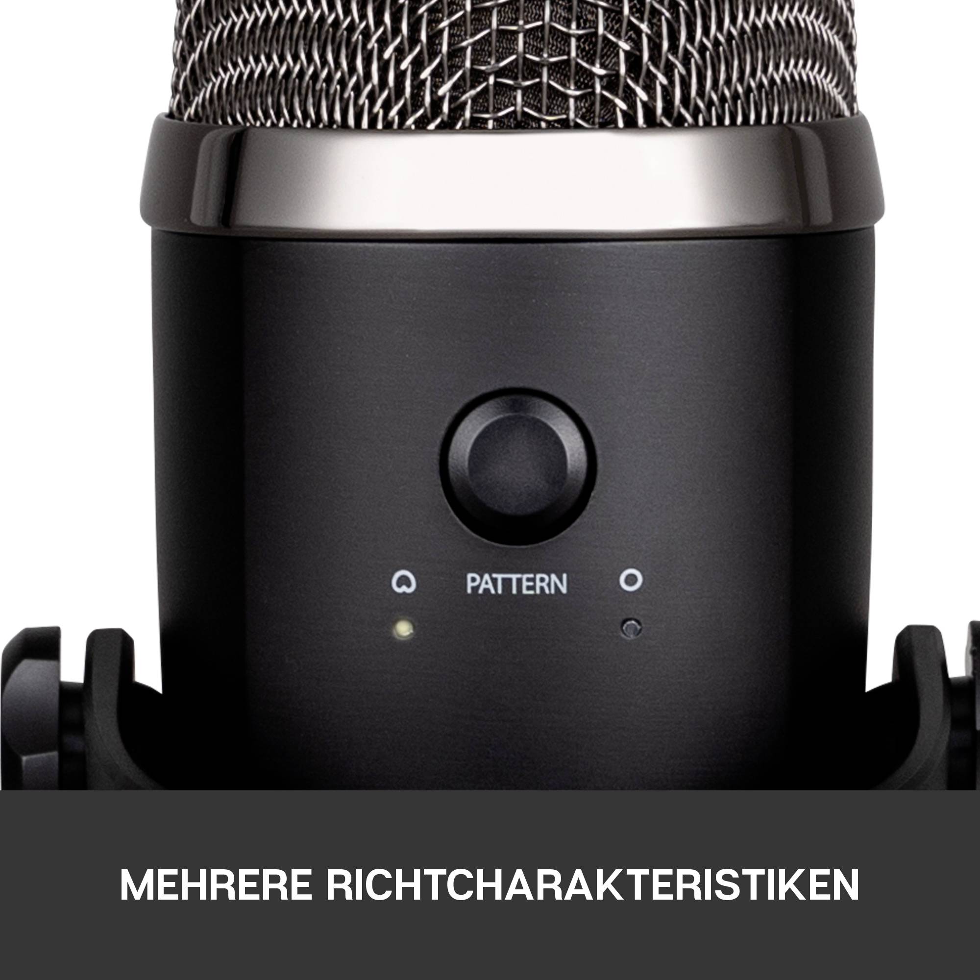 LOGITECH - Blue Microphones Yeti Nano, Tischmikrofon, 20 - 20000 Hz, 0,5%, 24 Bit, 48 kHz, 4,5 mV/Pa