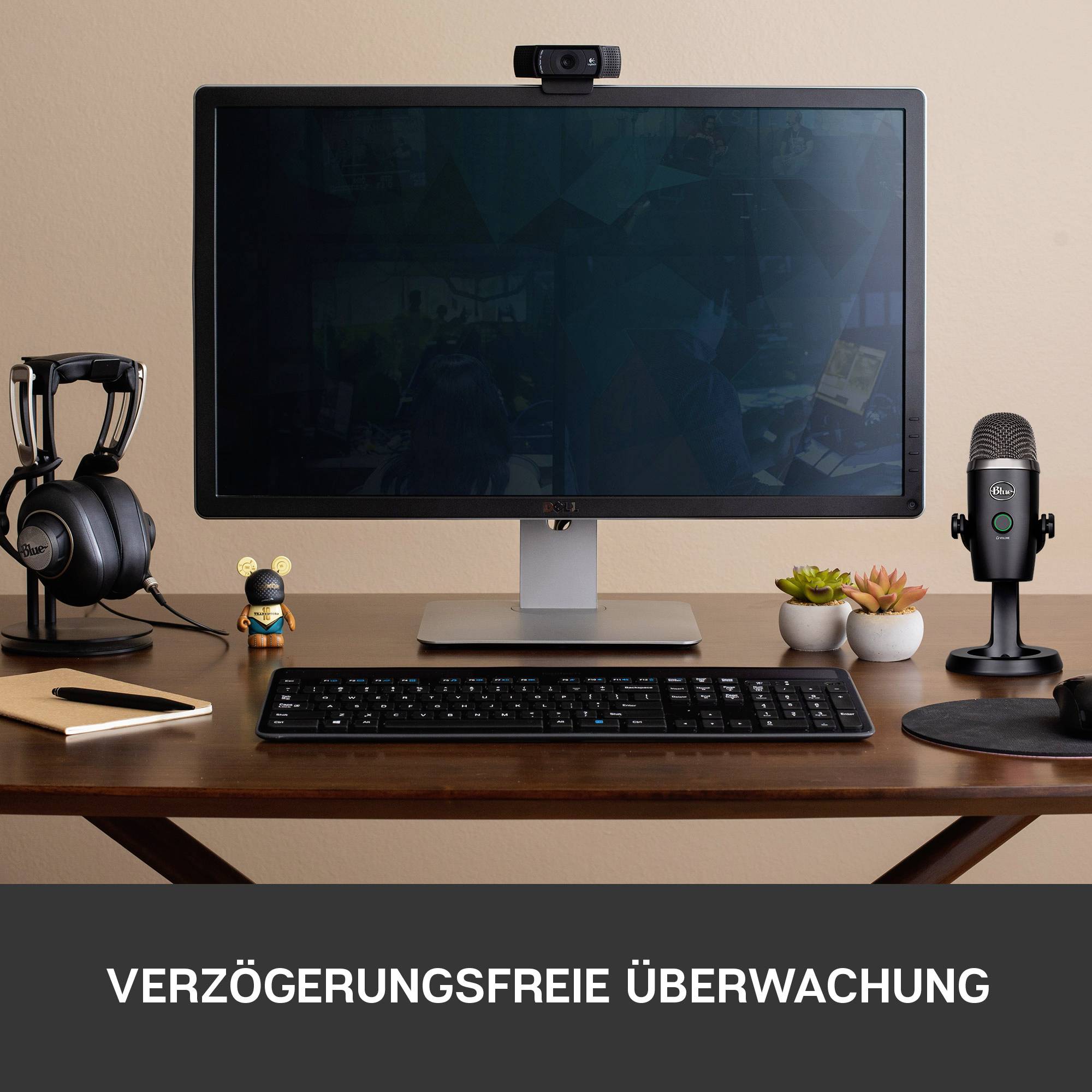 LOGITECH - Blue Microphones Yeti Nano, Tischmikrofon, 20 - 20000 Hz, 0,5%, 24 Bit, 48 kHz, 4,5 mV/Pa