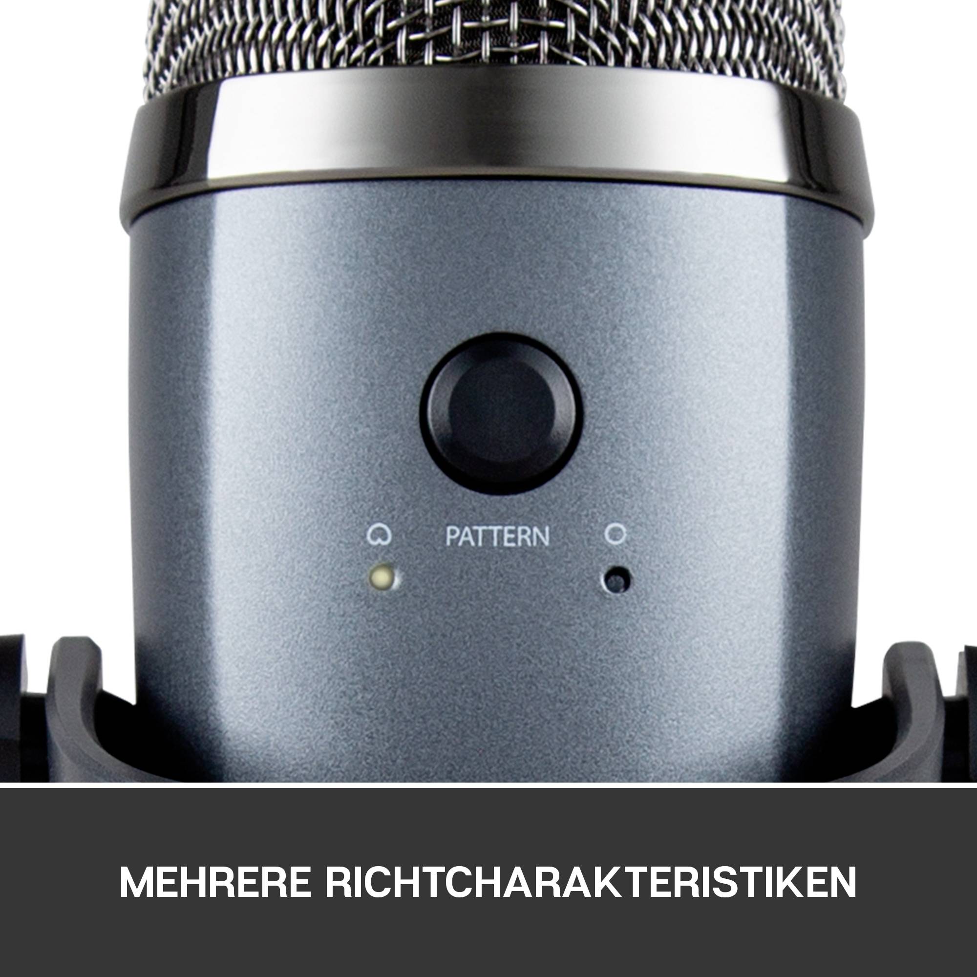 Blue Microphones Yeti Nano Stand PC-Mikrofon Übertragungsart (Details):Kabelgebunden, USB Kabelgebunden, USB Grau