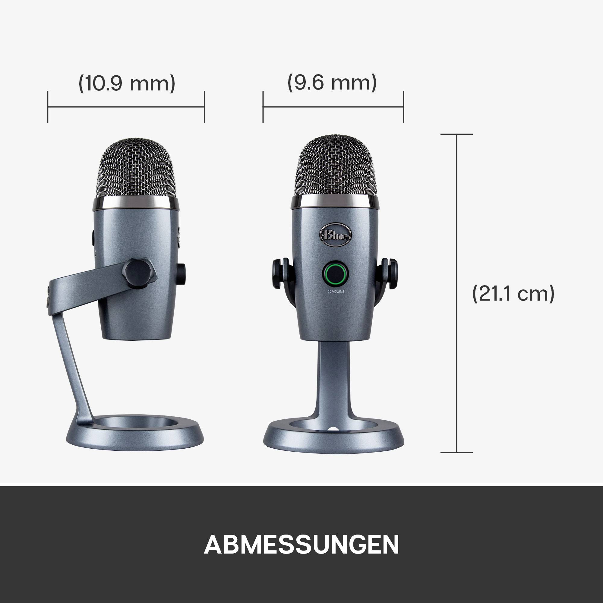 Stand PC-Mikrofon Blue Microphones Yeti Nano Übertragungsart (Details):Kabelgebunden, USB