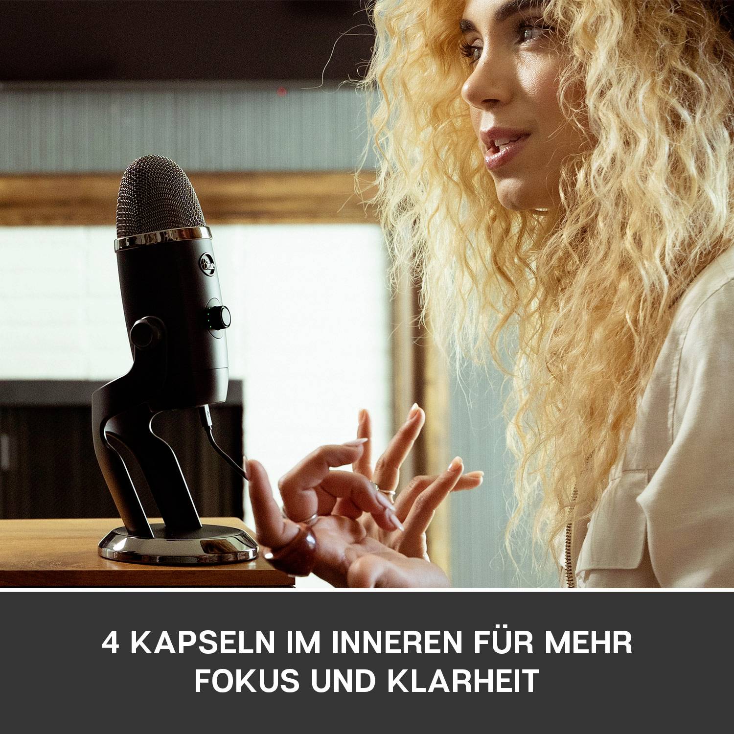 Blue Microphones Yeti X Stand PC-Mikrofon Übertragungsart (Details):Kabelgebunden, USB USB, Kopfhörer (3.5mm Klinke)