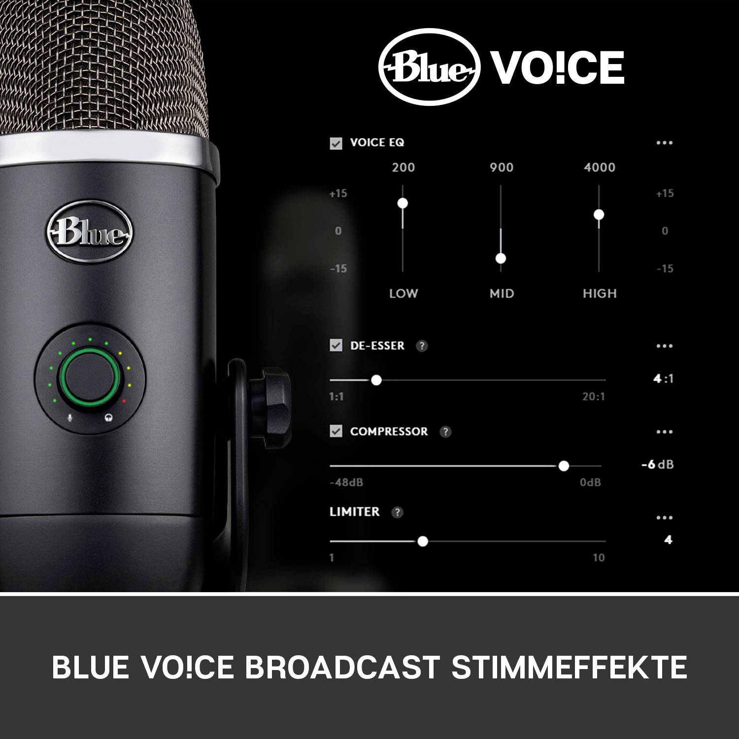 Blue Microphones Yeti X Stand PC-Mikrofon Übertragungsart (Details):Kabelgebunden, USB USB, Kopfhörer (3.5mm Klinke)