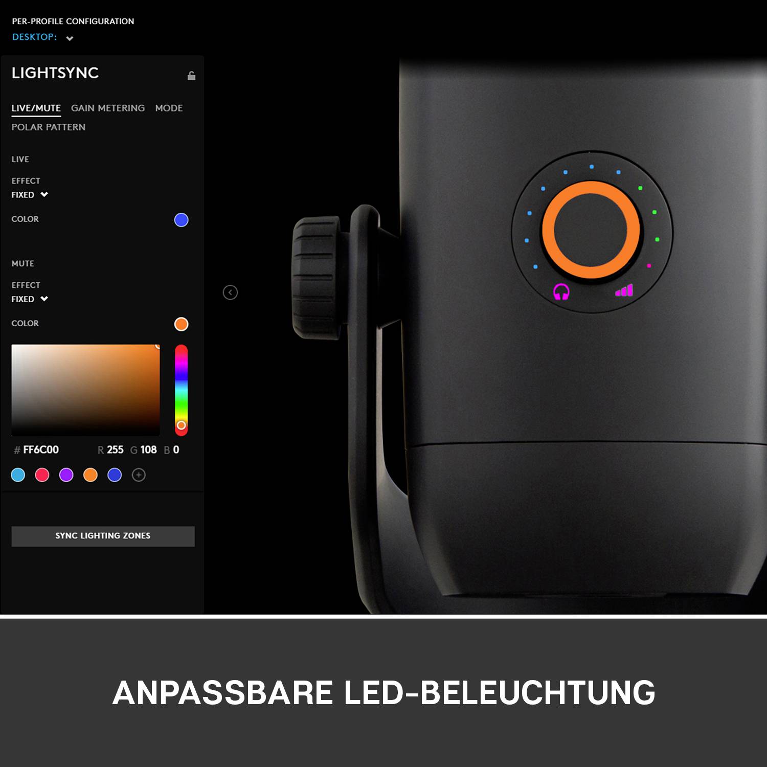 Blue Microphones Yeti X Stand PC-Mikrofon Übertragungsart (Details):Kabelgebunden, USB USB, Kopfhörer (3.5mm Klinke)