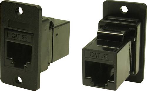 Cliff FM SLIM FT CAT5e 3.2 HOLE BLK CP30620X1 Adapter, Einbau Schwarz 1 St.