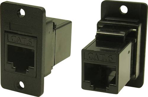 Cliff FM SLIM FT CAT6 SHLD 3.2 HOLE CP30622SX1 Adapter, Einbau Schwarz 1 St.