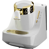 Arzum OK008-W Mokka-Kaffeemaschine Gold, Weiß Fassungsvermögen Tassen=2 Arzum OK008-W Mokka-Kaffeemaschine Gold, Weiß Fassungsvermögen Tassen=2