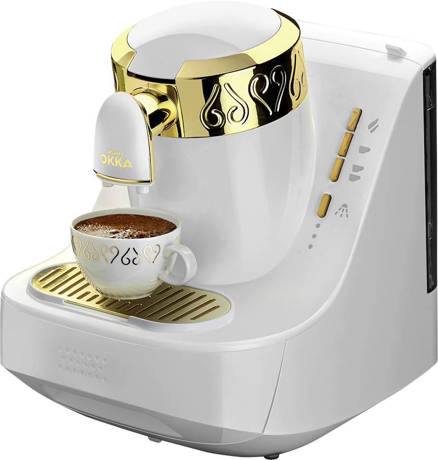 Arzum OK008-W Mokka-Kaffeemaschine Gold, Weiß Fassungsvermögen Tassen=2