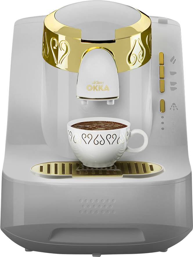 Arzum OK008-W Mokka-Kaffeemaschine Gold, Weiß Fassungsvermögen Tassen=2