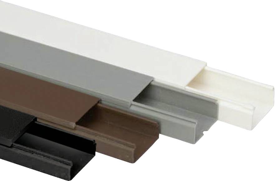 Heidemann 09957 Kabelkanal (L x B x H) 2000 x 30 x 15mm Anthrazit