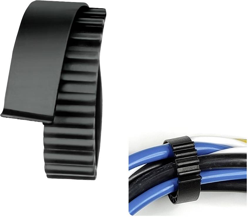 Heidemann 36470 IQ-Clip Gr. S Kabelbinder Schwarz 10St.