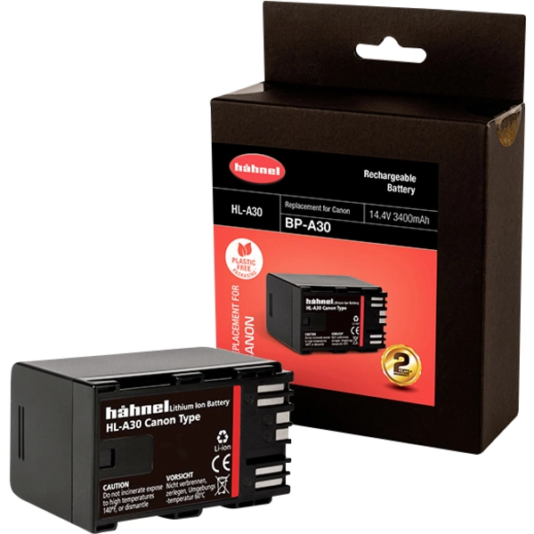 Hähnel Fototechnik HL-A30 Kamera-Akku ersetzt Original-Akku (Kamera) BP-A30 14.4V 3400 mAh Hähnel Fototechnik HL-A30 Kamera-Akku ersetzt Original-Akku (Kamera) BP-A30 14.4V 3400 mAh