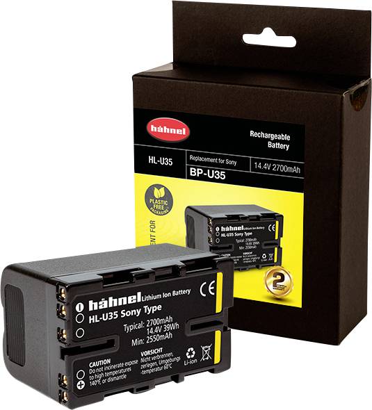 Hähnel Fototechnik HL-U35 Kamera-Akku ersetzt Original-Akku (Kamera) BP-U35 14.4 V 2700 mAh