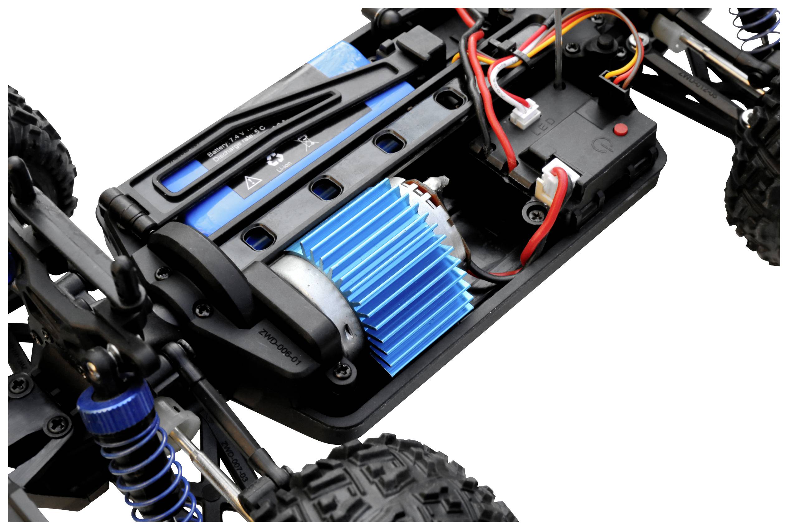 Reely Speedy Schwarz/Grün Brushed 1:18 RC Modellauto Elektro Monstertruck Allradantrieb (4WD) RtR 2,4GHz Inkl. Akku und Ladegerät