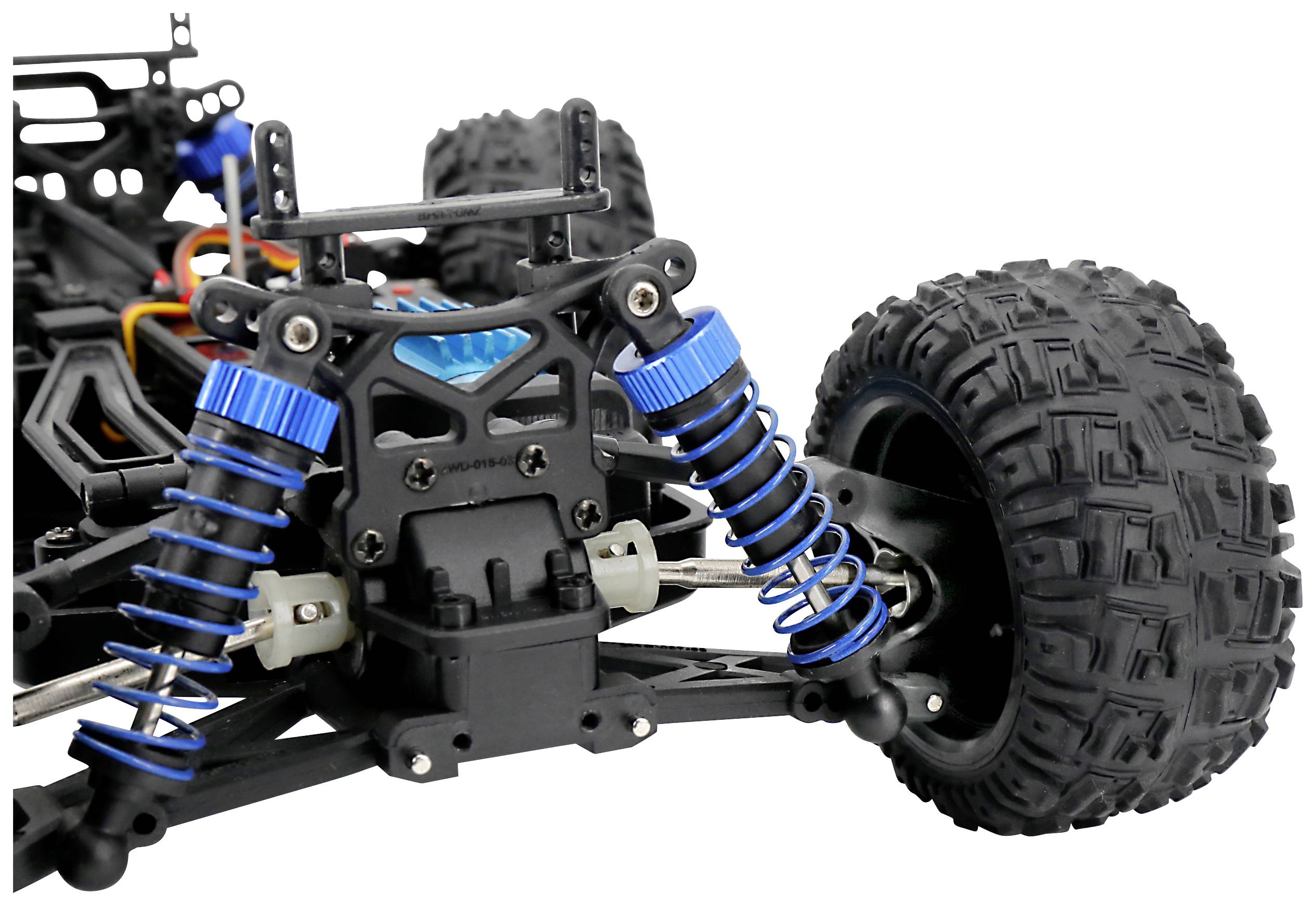 Reely Speedy Schwarz/Grün Brushed 1:18 RC Modellauto Elektro Monstertruck Allradantrieb (4WD) RtR 2,4GHz Inkl. Akku und Ladegerät