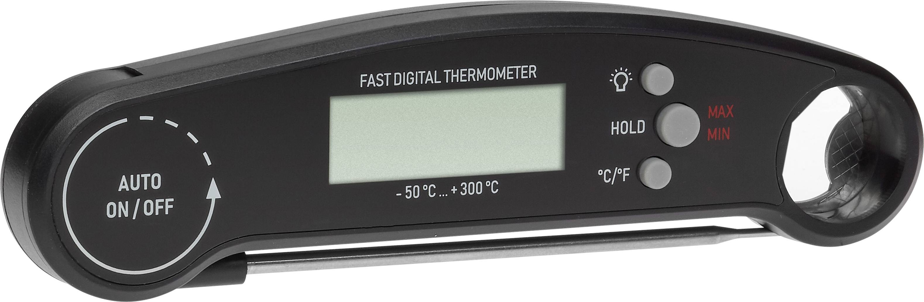 TFA Dostmann 30.1061.01 Küchen-Thermometer °C /°F-Anzeige, Babykost, Backen, Braten, Burger, Fett