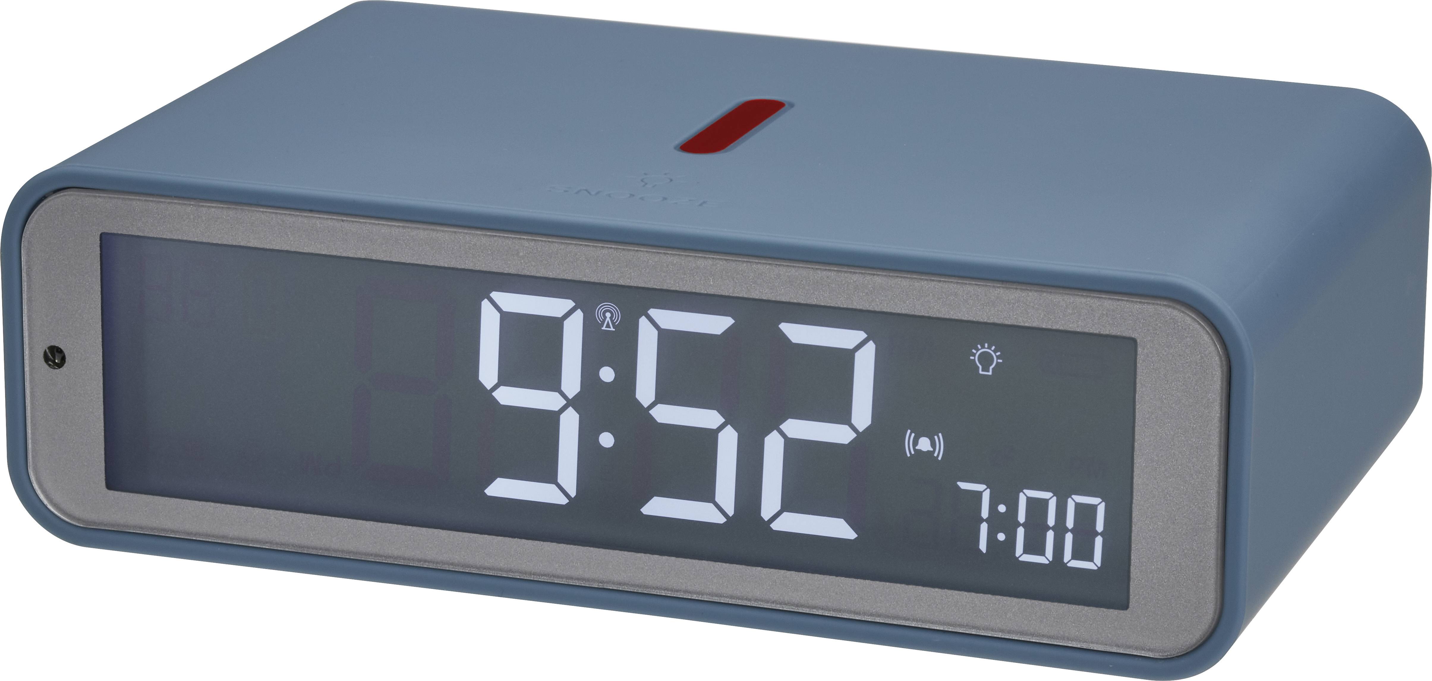 TFA Dostmann 60.2560.06 Funk Wecker Blau Alarmzeiten 1