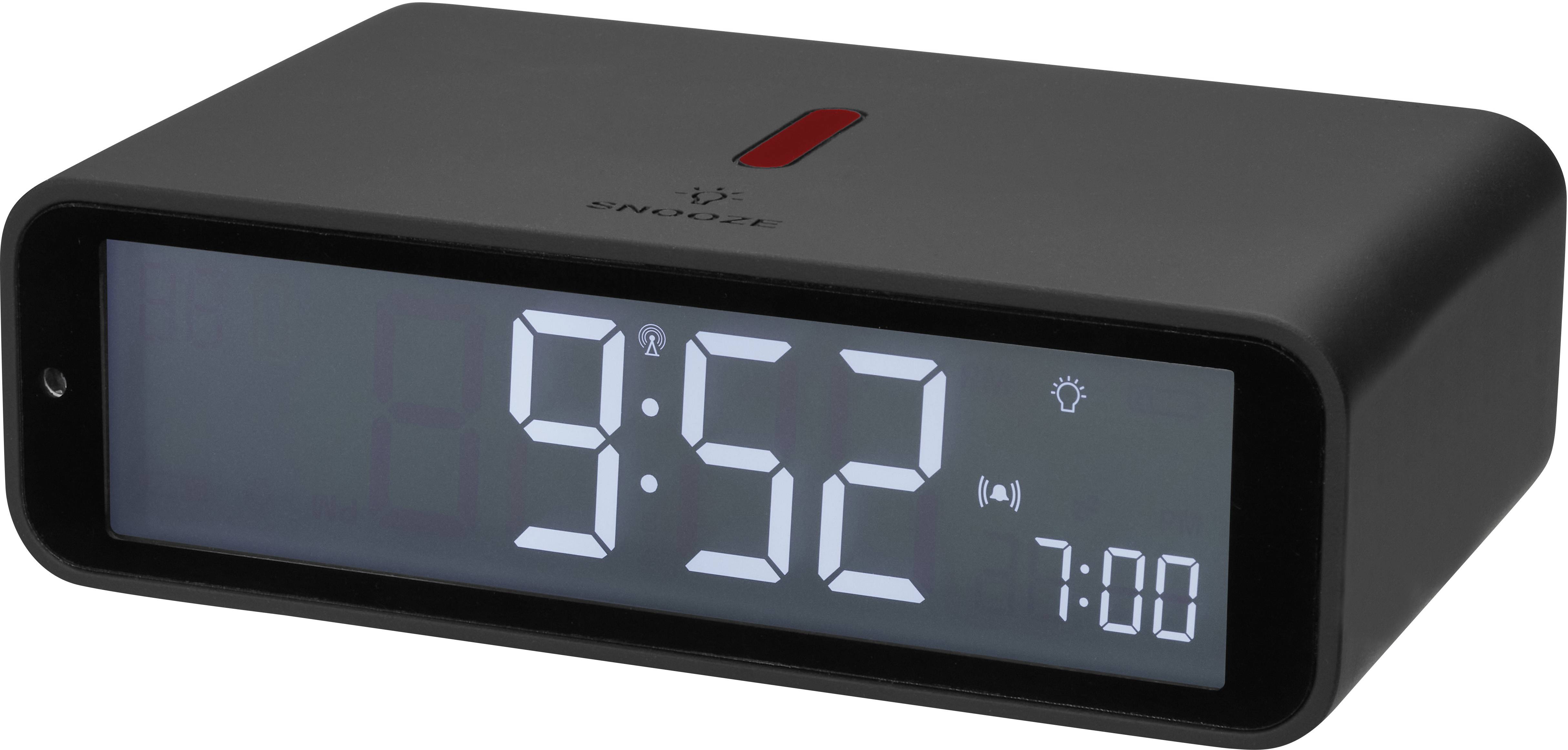 TFA Dostmann 60.2560.10 Funk Wecker Anthrazit Alarmzeiten 1