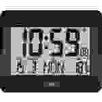 Horloge murale TFA Dostmann 60.4519.01 radiopiloté(e) 215 mm x 26 mm x 160 mm noir grand écran
