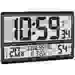 Horloge murale TFA Dostmann 60.4520.01 radiopiloté(e) 360 mm x 28 mm x 235 mm noir grand écran