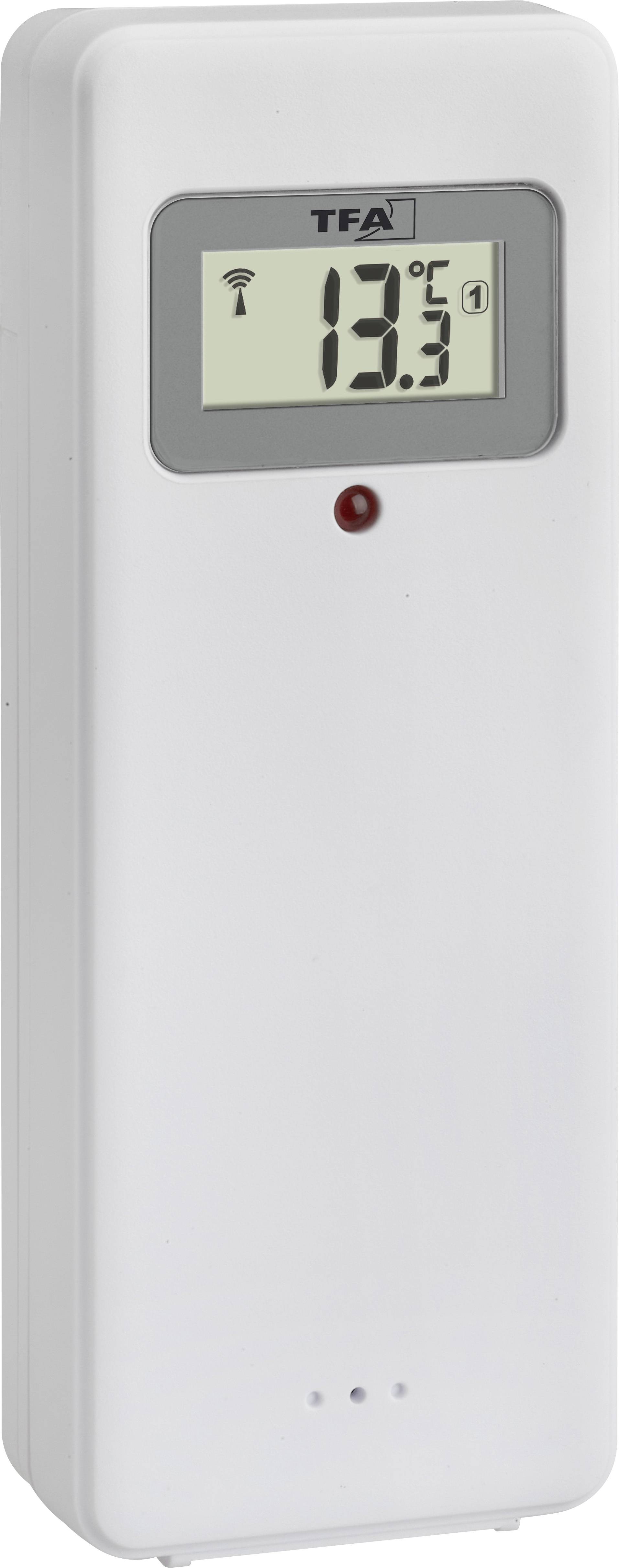 TFA Dostmann 60.4521.01 Funk Wanduhr 360mm x 28mm x 235mm Schwarz Großes Display