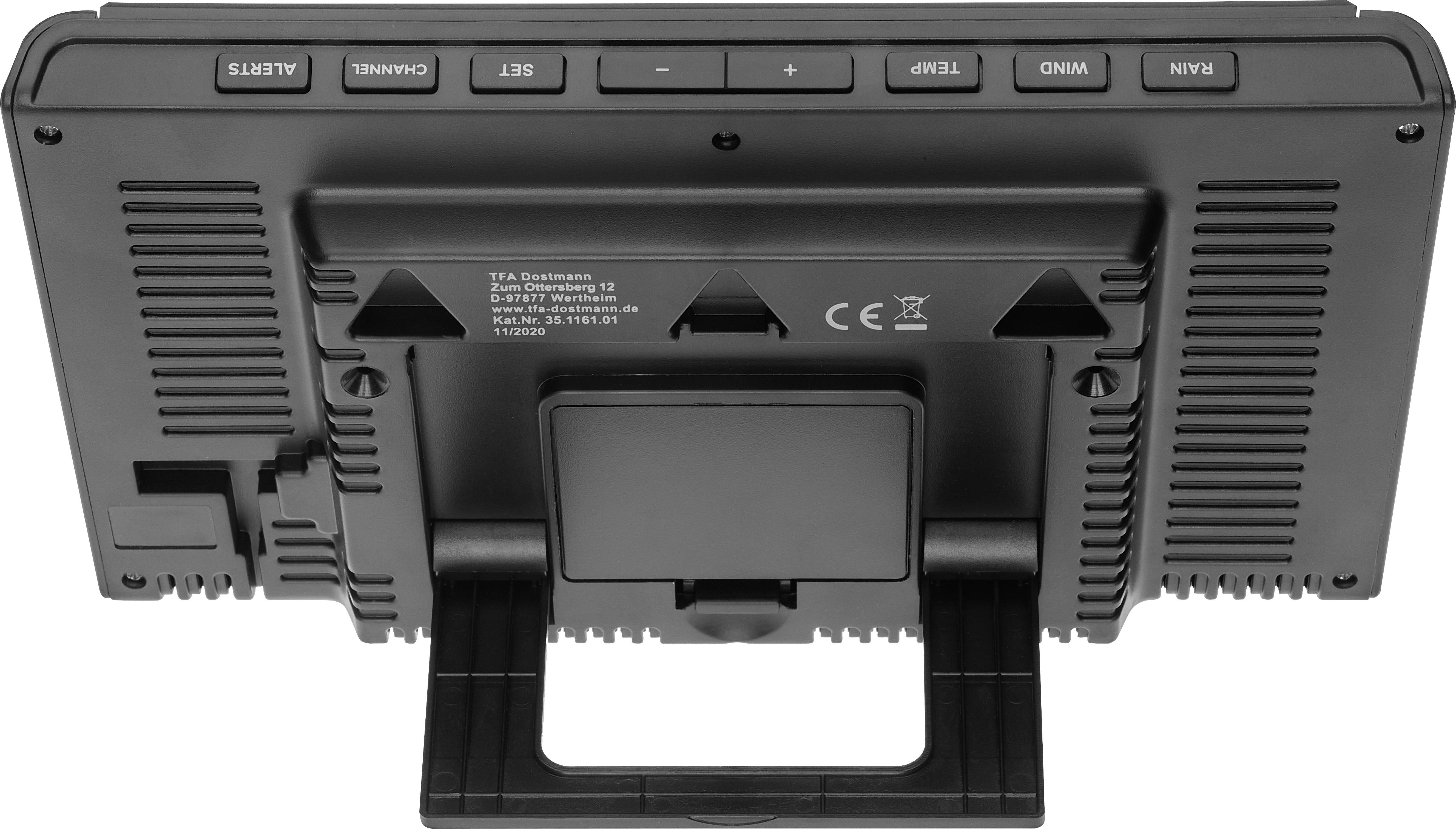 TFA Dostmann WEATHER PRO 35.1161.01 Funk-Wetterstation Vorhersage für 12 bis 24 Stunden Anzahl Sensoren max. 3