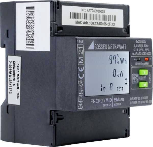 Gossen Metrawatt U2289-V047 Drehstromzähler digital 80A MID-konform: Ja 1St.