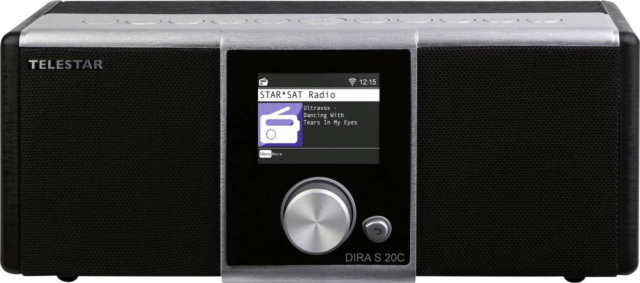 Telestar DIRA S 20C Internet Tischradio Internet, SAT AUX, Bluetooth®, Internetradio, USB, WLAN, DVB-C Radio Akku-Ladefunktion, Aufnahmefunktion, In