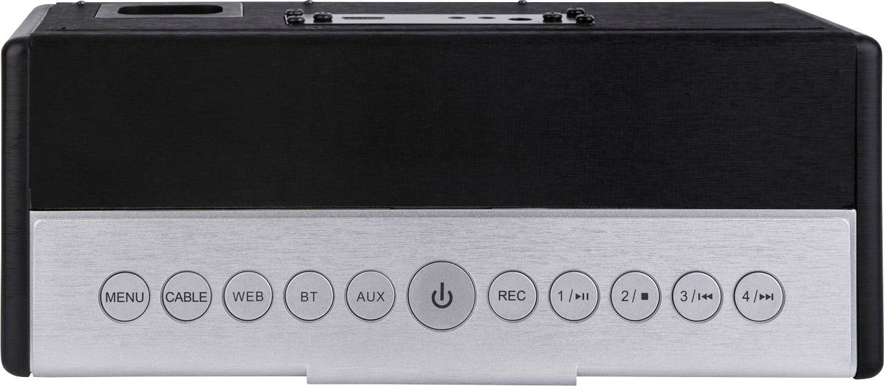 Telestar DIRA S 20C Internet Tischradio Internet, SAT AUX, Bluetooth®, Internetradio, USB, WLAN, DVB-C Radio Akku-Ladefunktion, Aufnahmefunktion, In