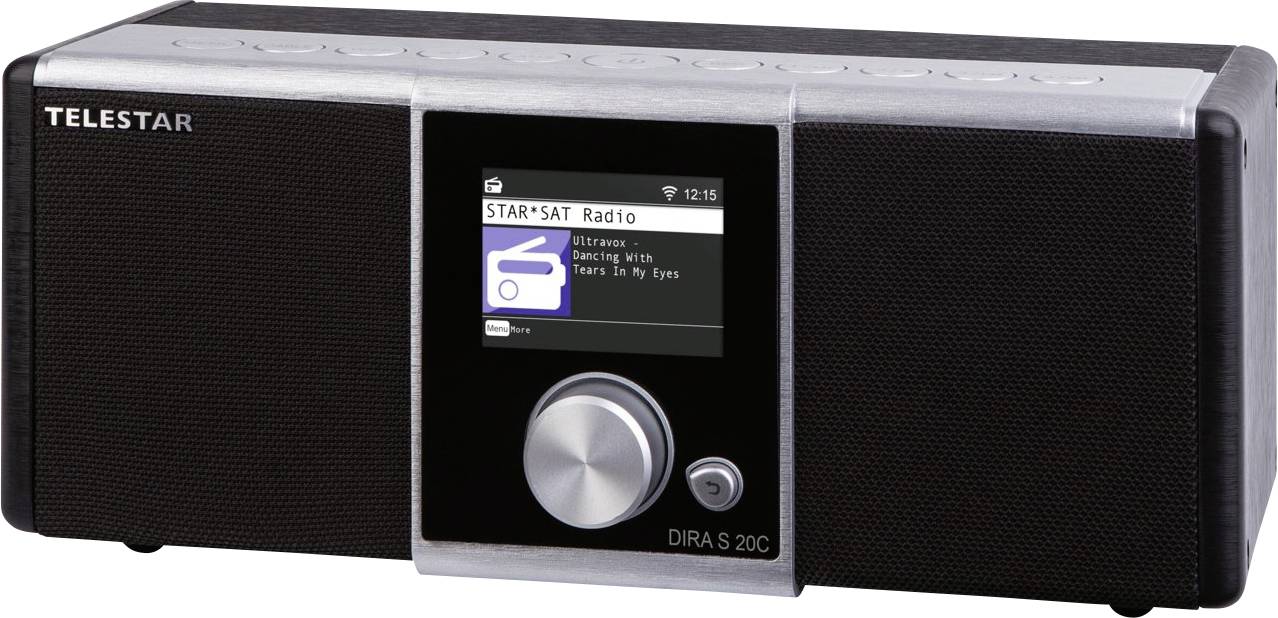 Telestar DIRA S 20C Internet Tischradio Internet, SAT AUX, Bluetooth®, Internetradio, USB, WLAN, DVB-C Radio Akku-Ladefunktion, Aufnahmefunktion, In