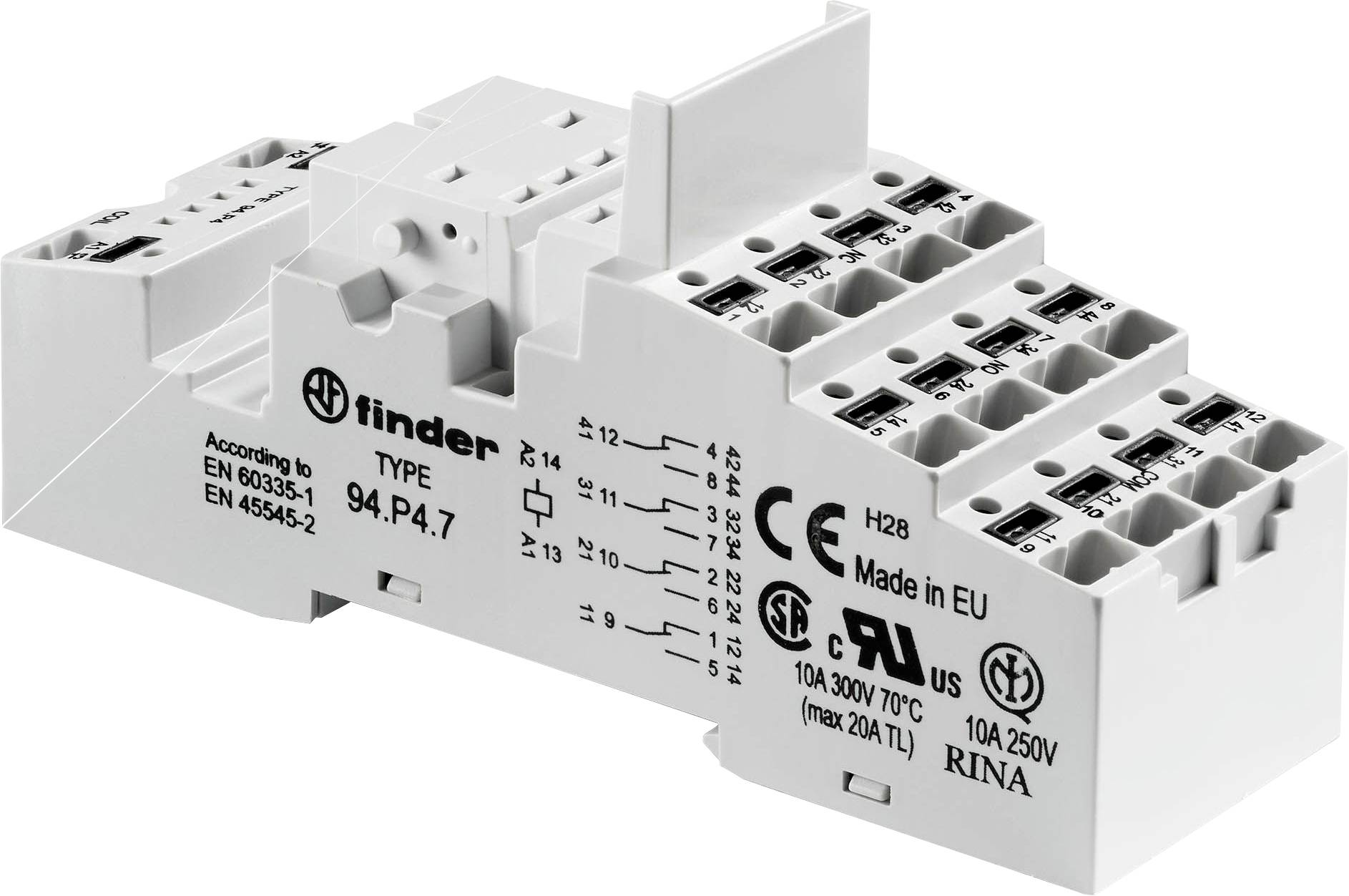 Finder 94.P4.7 Relaissockel (L x B x H) 46 x 31 x 95.5mm 1St.