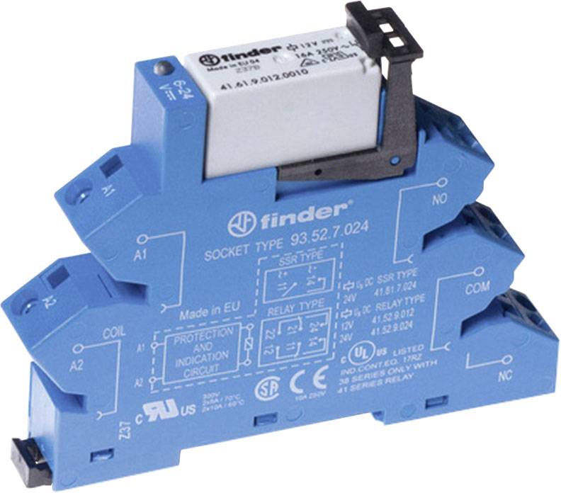 Finder 38.11.7.024.0050 Koppelrelais 24 V/DC 16 A 1 Wechsler 1 St.