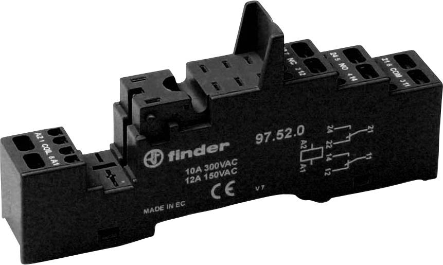 Finder 97.52.0 Relaissockel (L x B x H) 44 x 15.8 x 95.6 mm 10 St.